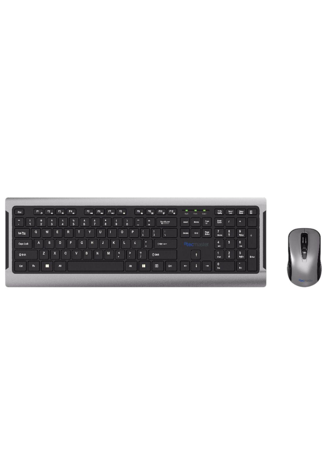 Teclado y Mouse Inalambrico Teclas Planas Tecmaster LD100-4