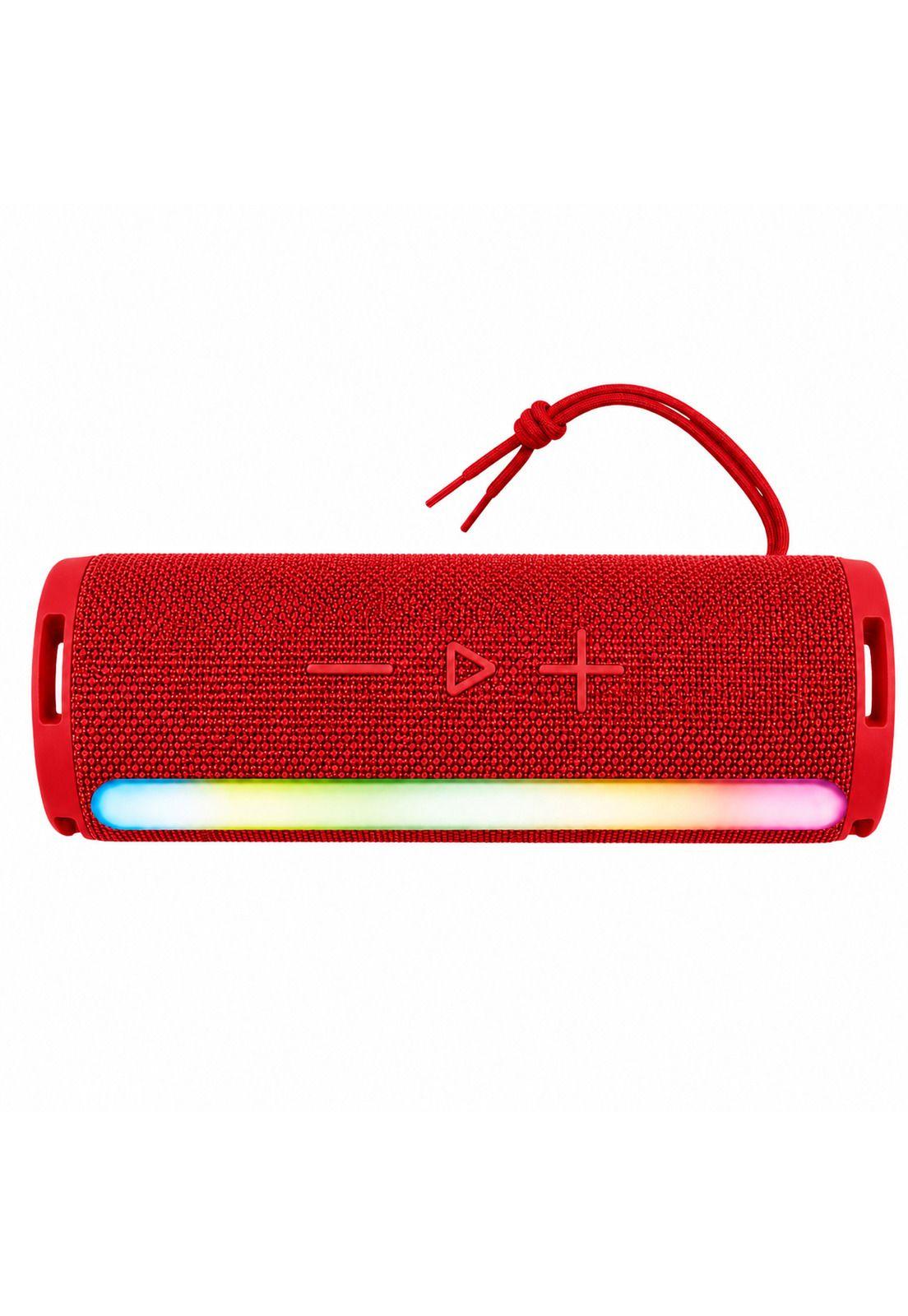 Parlante Portátil Bluetooth TWS Iluminación RGB  10W Rojo 12Hrs-3
