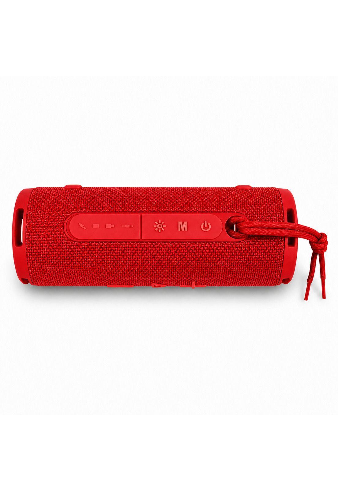 Parlante Portátil Bluetooth TWS Iluminación RGB  10W Rojo 12Hrs-9