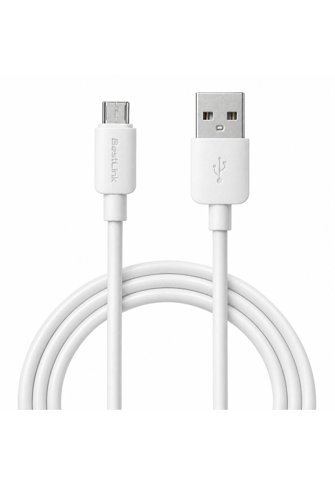 Cable de Datos Fujitel Micro USB 1MT Blanco USBMICRO01B-1