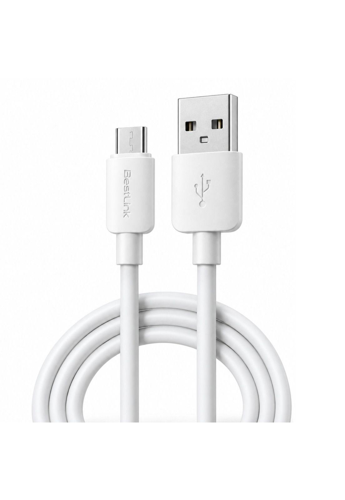 Cable de Datos Fujitel Micro USB 1MT Blanco USBMICRO01B-2