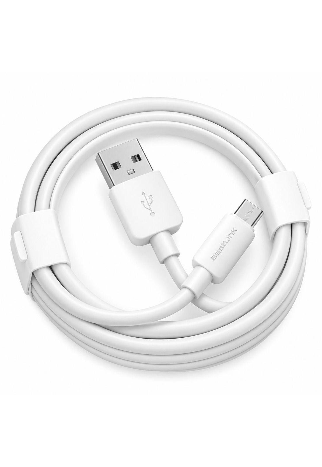 Cable de Datos Fujitel Micro USB 1MT Blanco USBMICRO01B-3