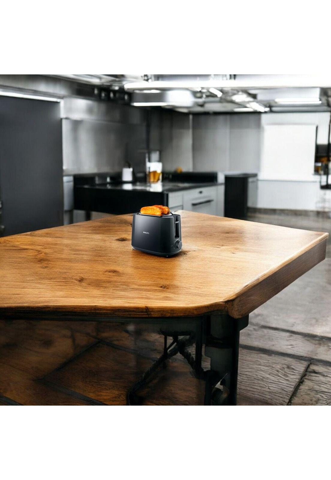 Tostador de Pan Eléctrico Philips HD2581 Black Edition-4