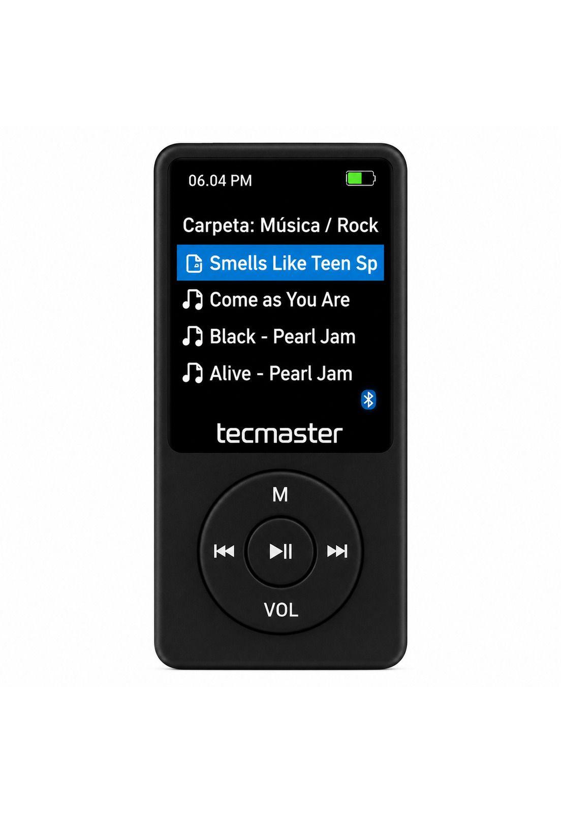 Reproductor MP3 16GB Bluetooth 5.0 Tecmaster TM-300523 Negro-2