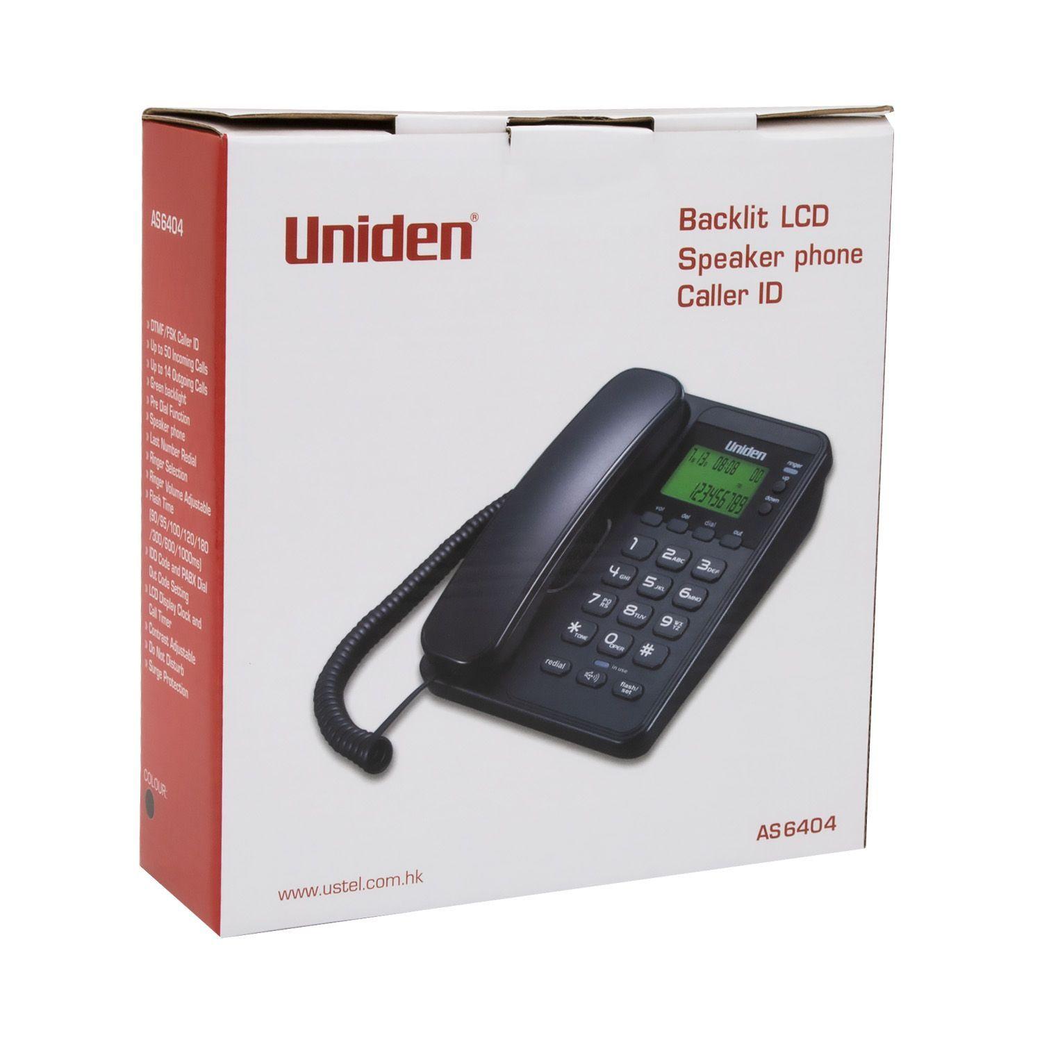 Telefono De Red Fija Sobre Mesa Uniden Con Manos Libre UND6404N-10
