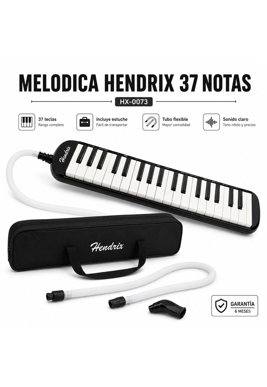 Melodica de viento de 37 Notas con Estuche de seguridad + Acc-6