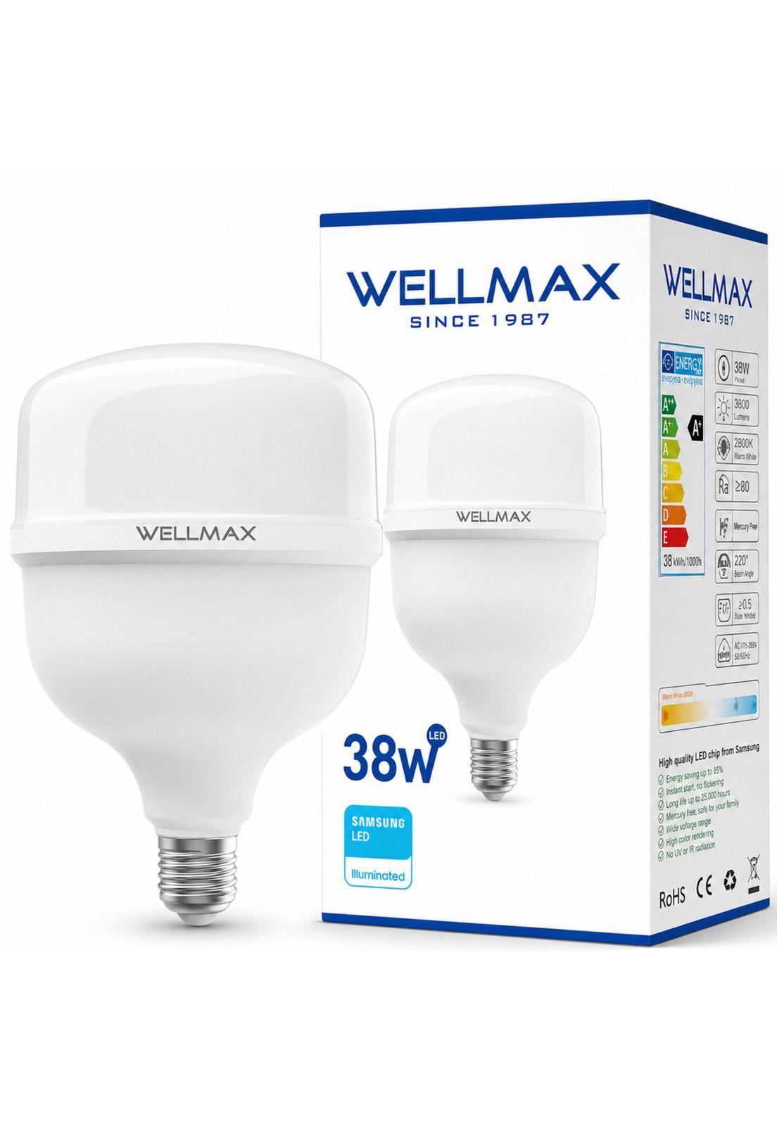 Ampolleta LED Wellmax 38W High Power Professional Line T115-6