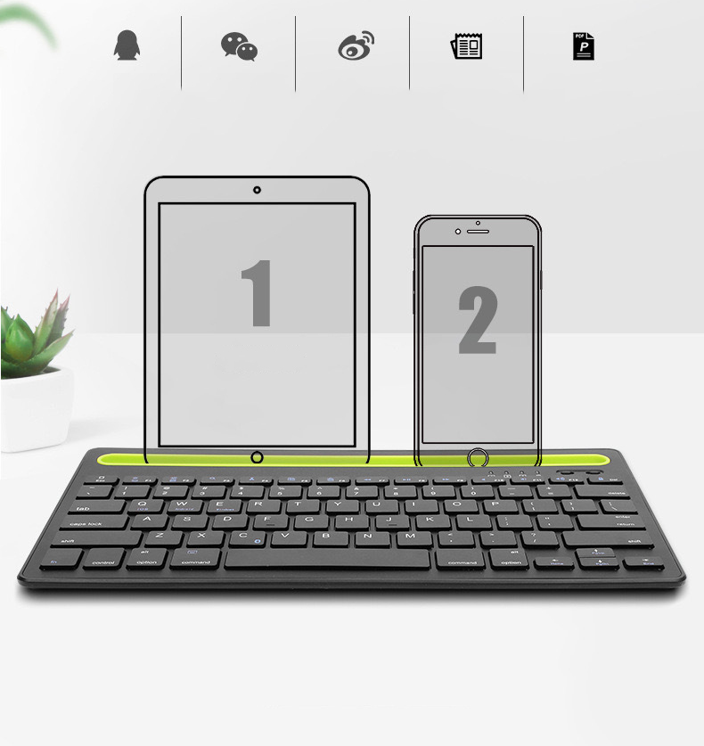 Teclado Inalámbrico Bluetooth Multi Plataformas / Smart TV-13