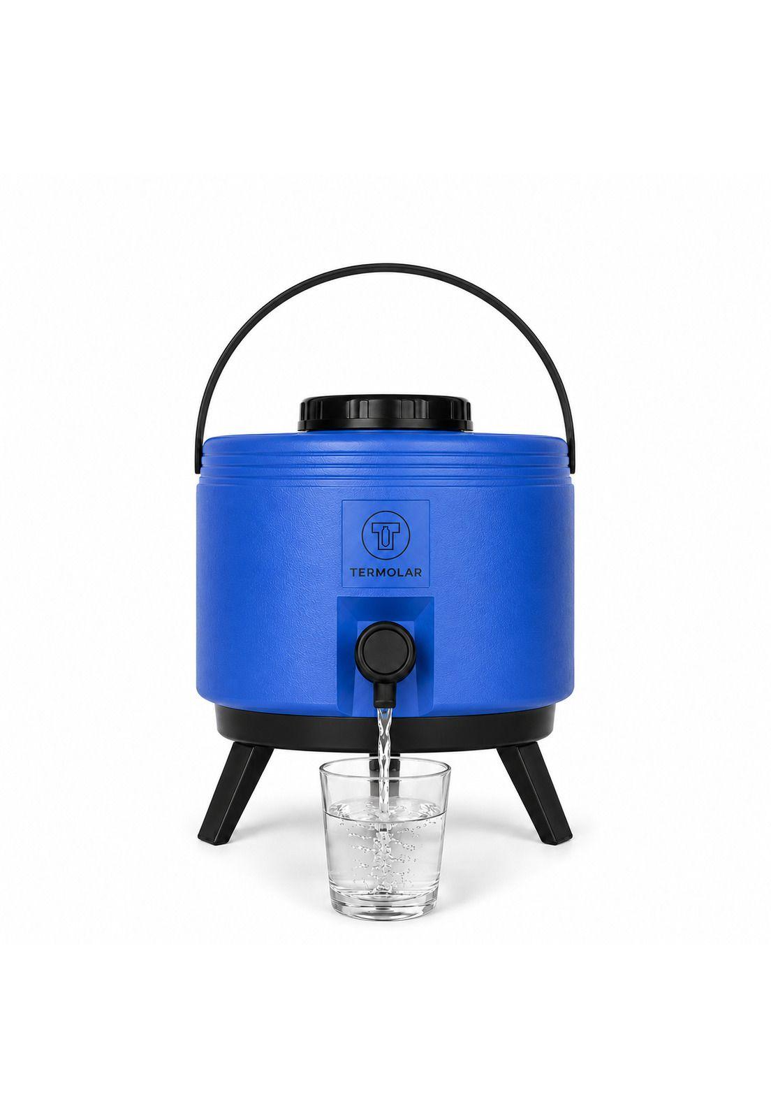Maxi Termo 6 Litros Termolar Azul para Agua Caliente y Fria-1