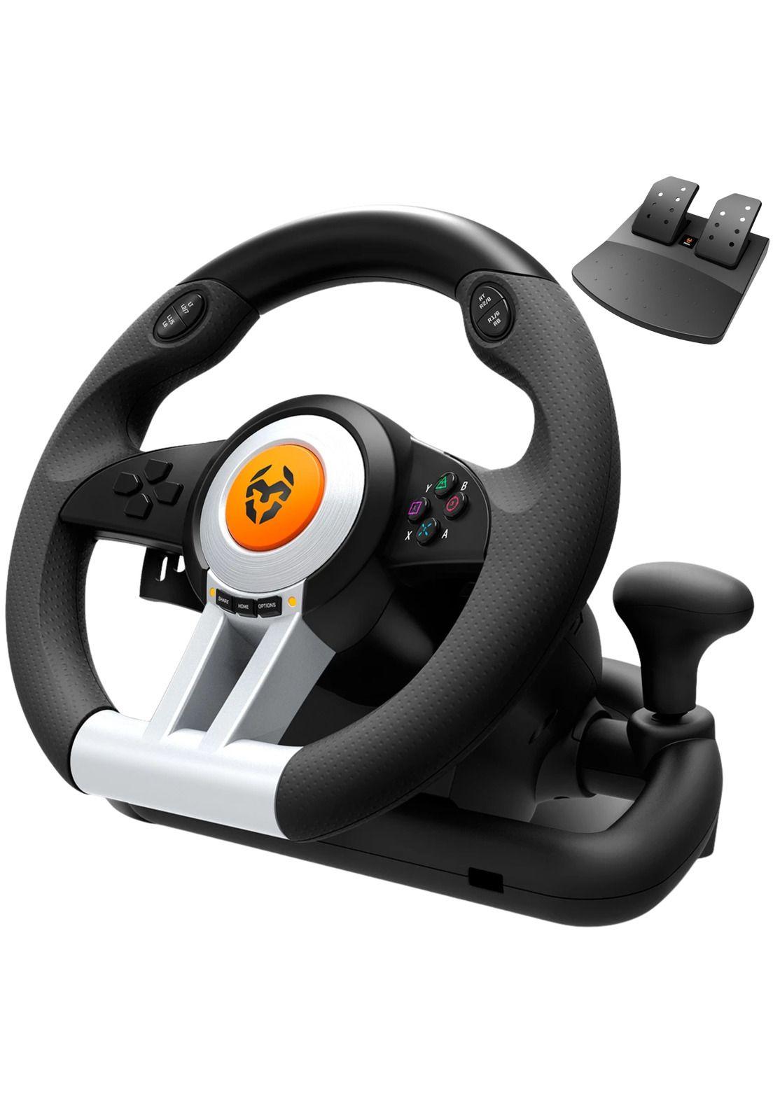 Kit Volante Con Pedales Krom K-Wheel Premium Ps4 Xbox One PC-5