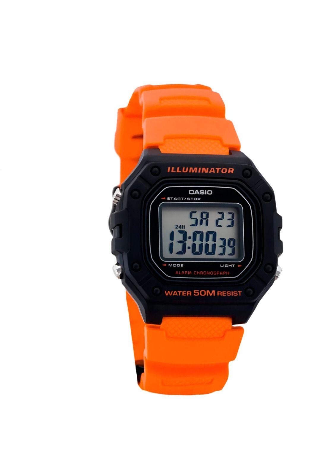 Reloj Casio Hombre W-218H-4B2VDF Orange Edition-1