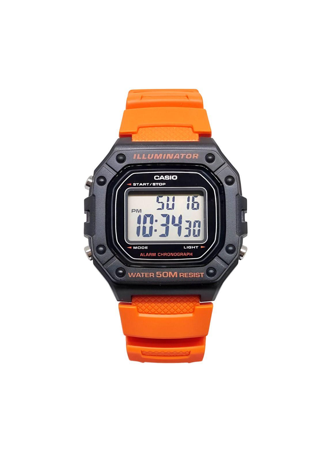Reloj Casio Hombre W-218H-4B2VDF Orange Edition-2