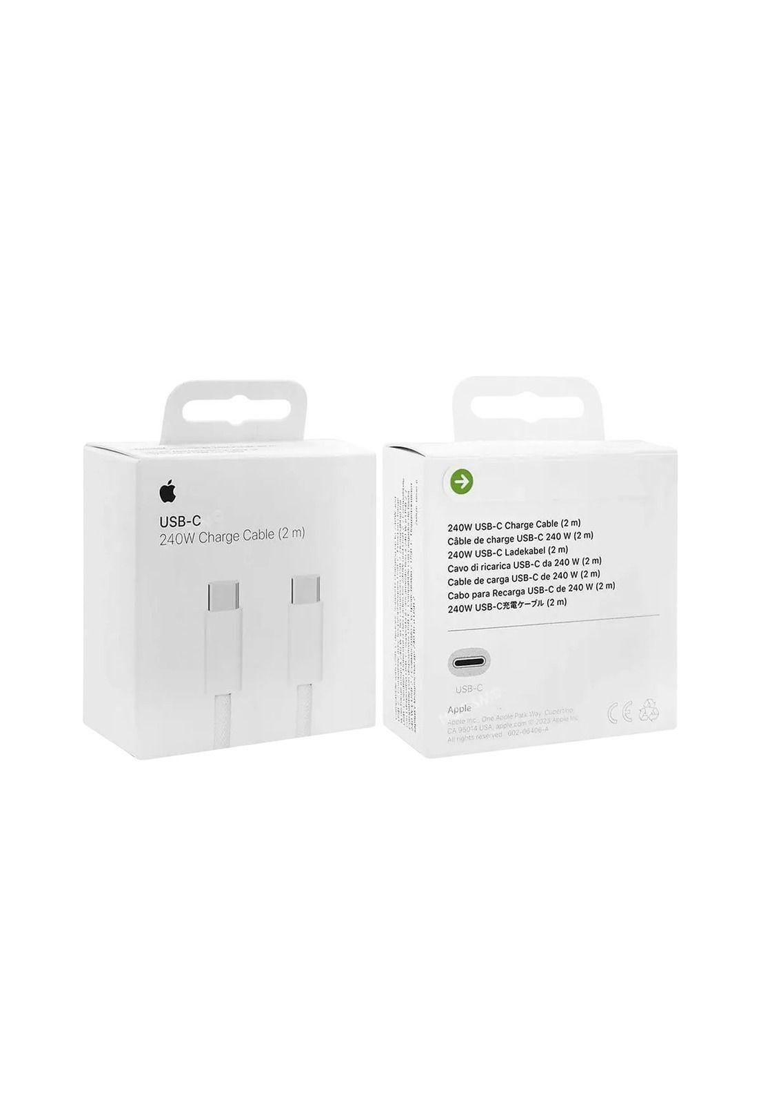Cable USB-C a USB-C Apple 240W High Power White 2MT Original-4