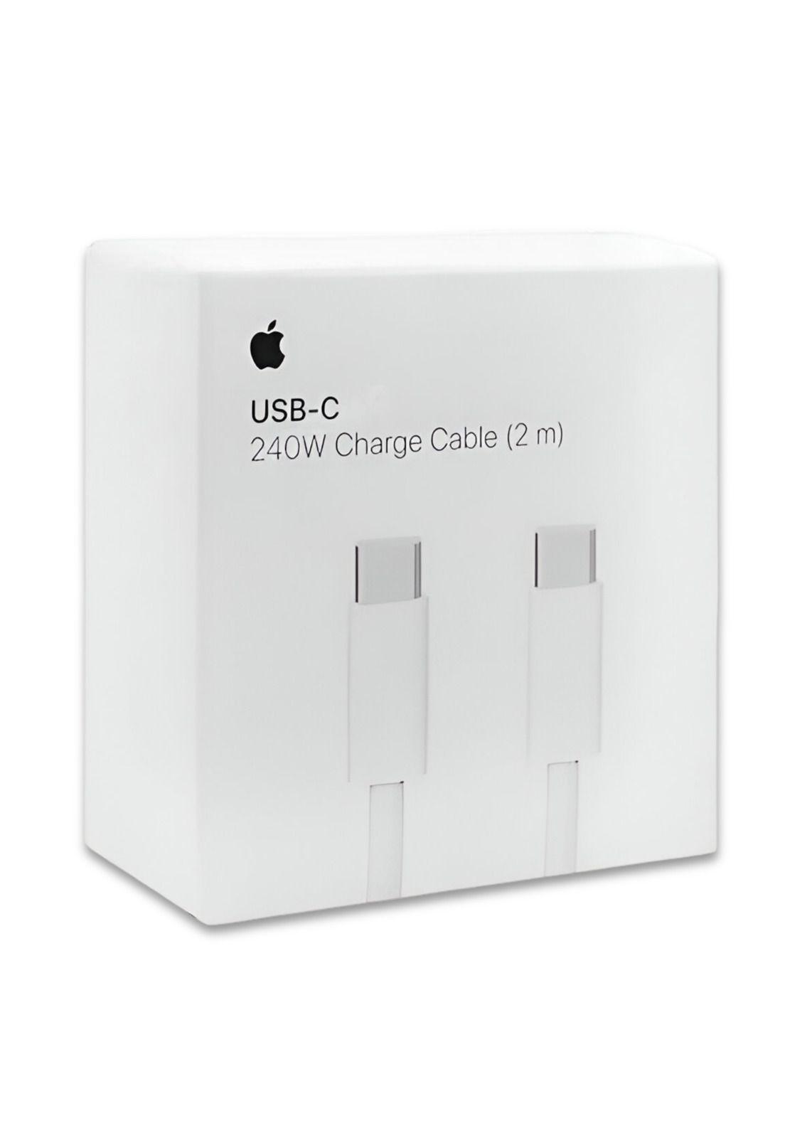 Cable USB-C a USB-C Apple 240W High Power White 2MT Original-5