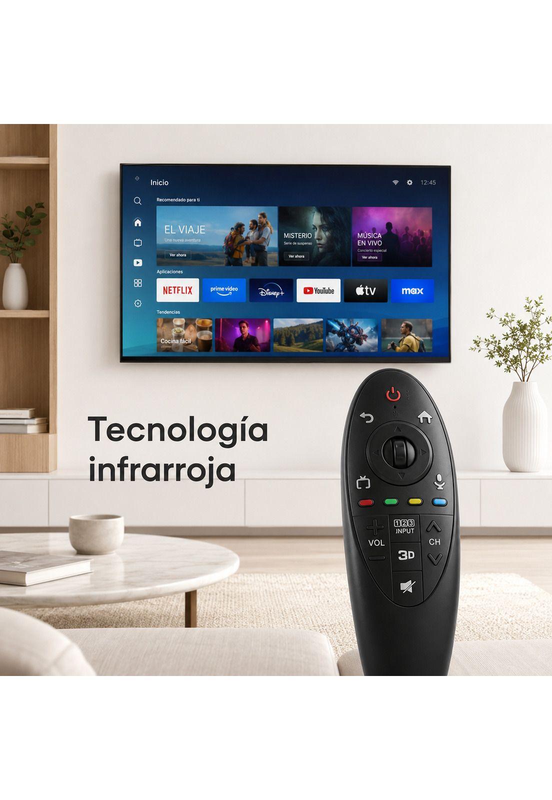Control Remoto Magic para Smart TV LG 3D / 4K / TL471 Black-4