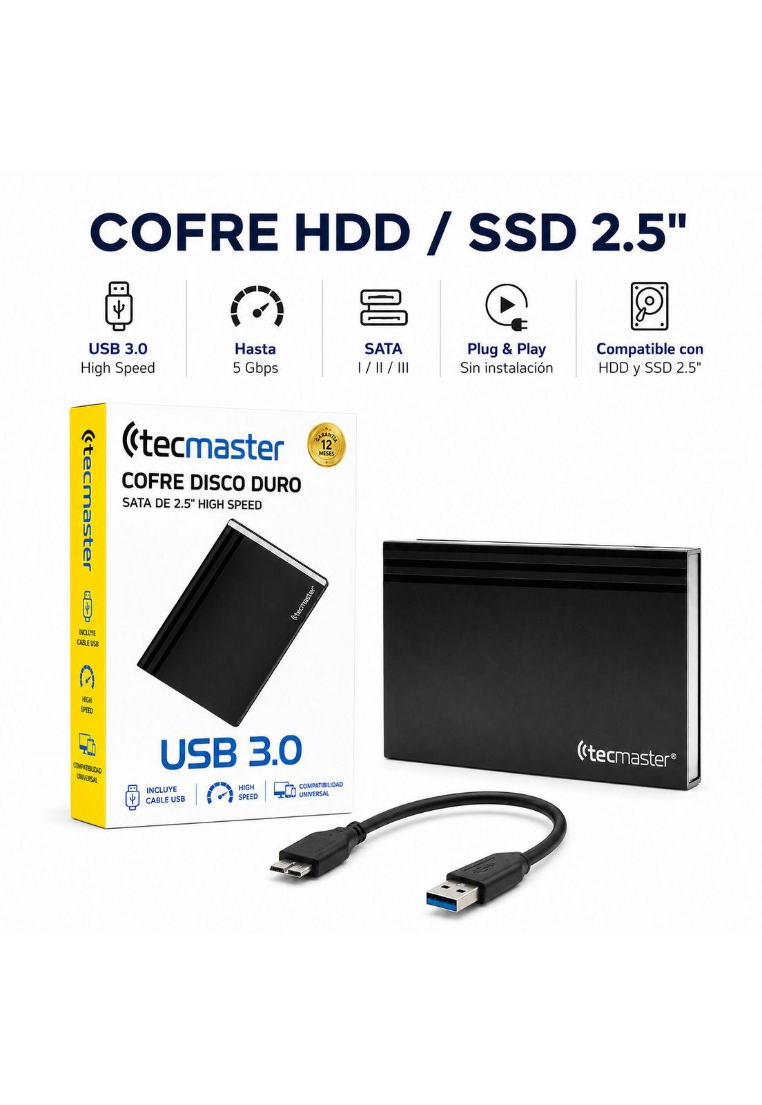 Cofre para Discos Duros y SSD de 2.5” USB 3.0 High Speed-7