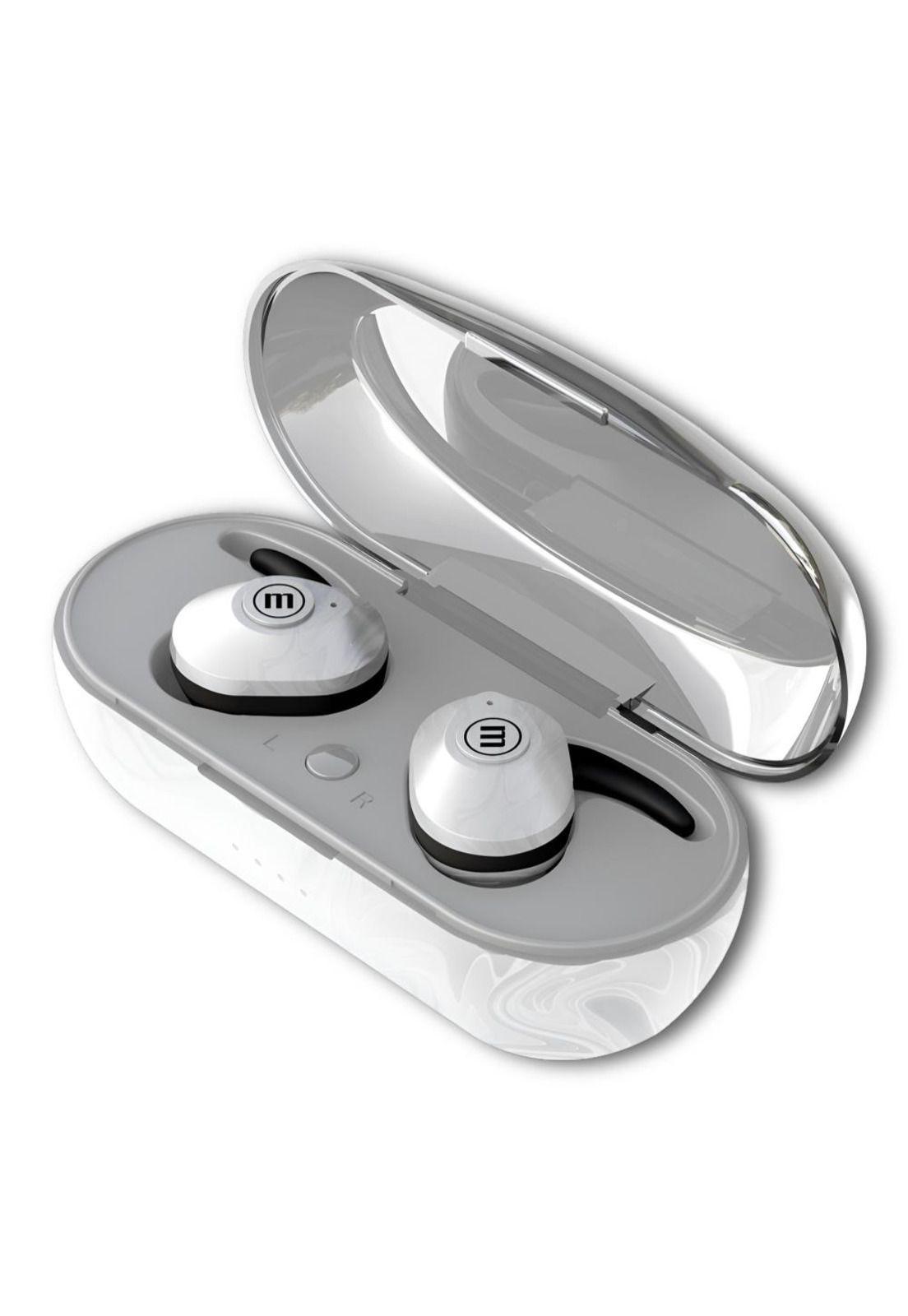 Audífonos Maxell Mini Duo TWS Bluetooth White Limit Edition-2