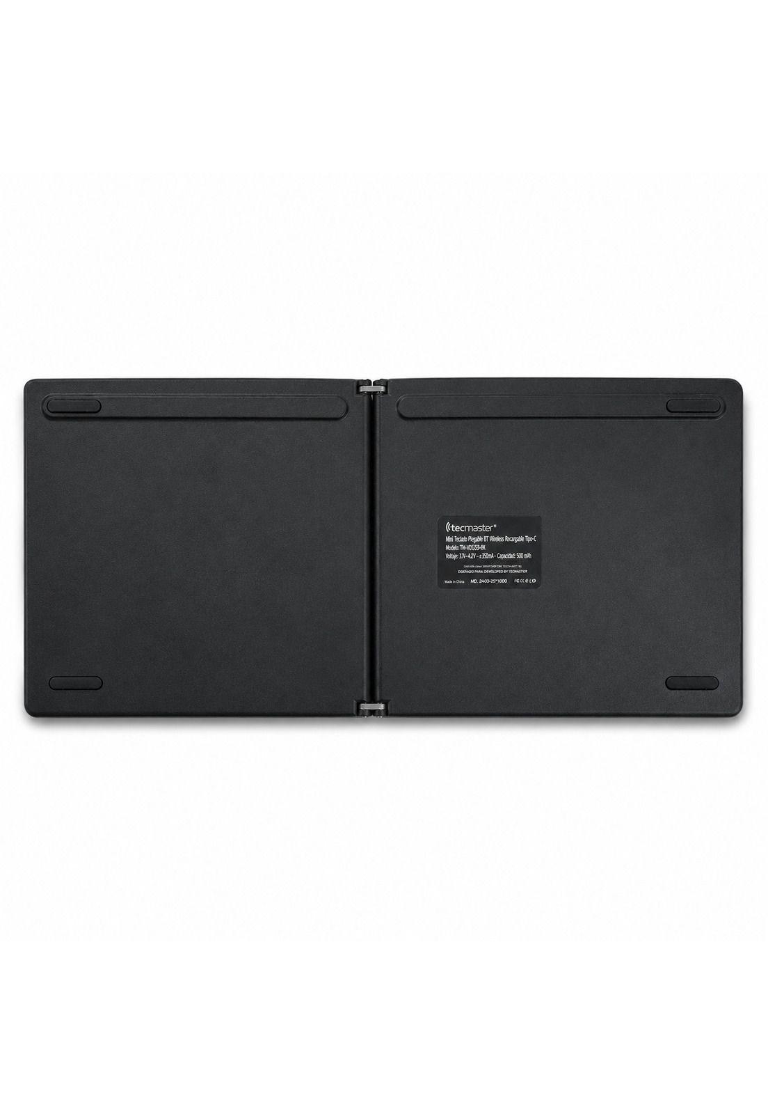 Teclado Bluetooth Plegable Multiplataformas Black-2