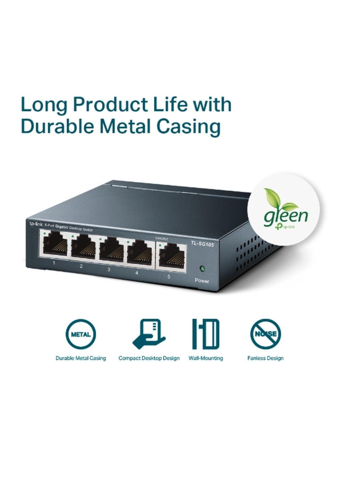 Switch Tp-Link 5 Puertos Gigabit TL-SG105 High Performance-3