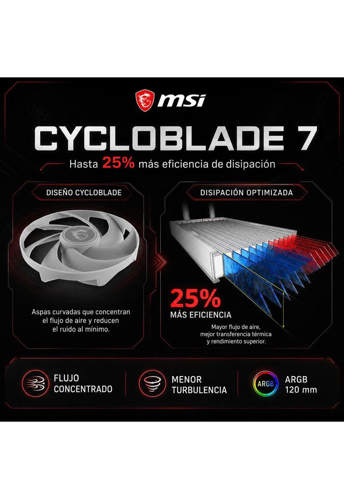 Sistema de Refrigeración Liquida MSI 360 Full ARGB MAG A13-6