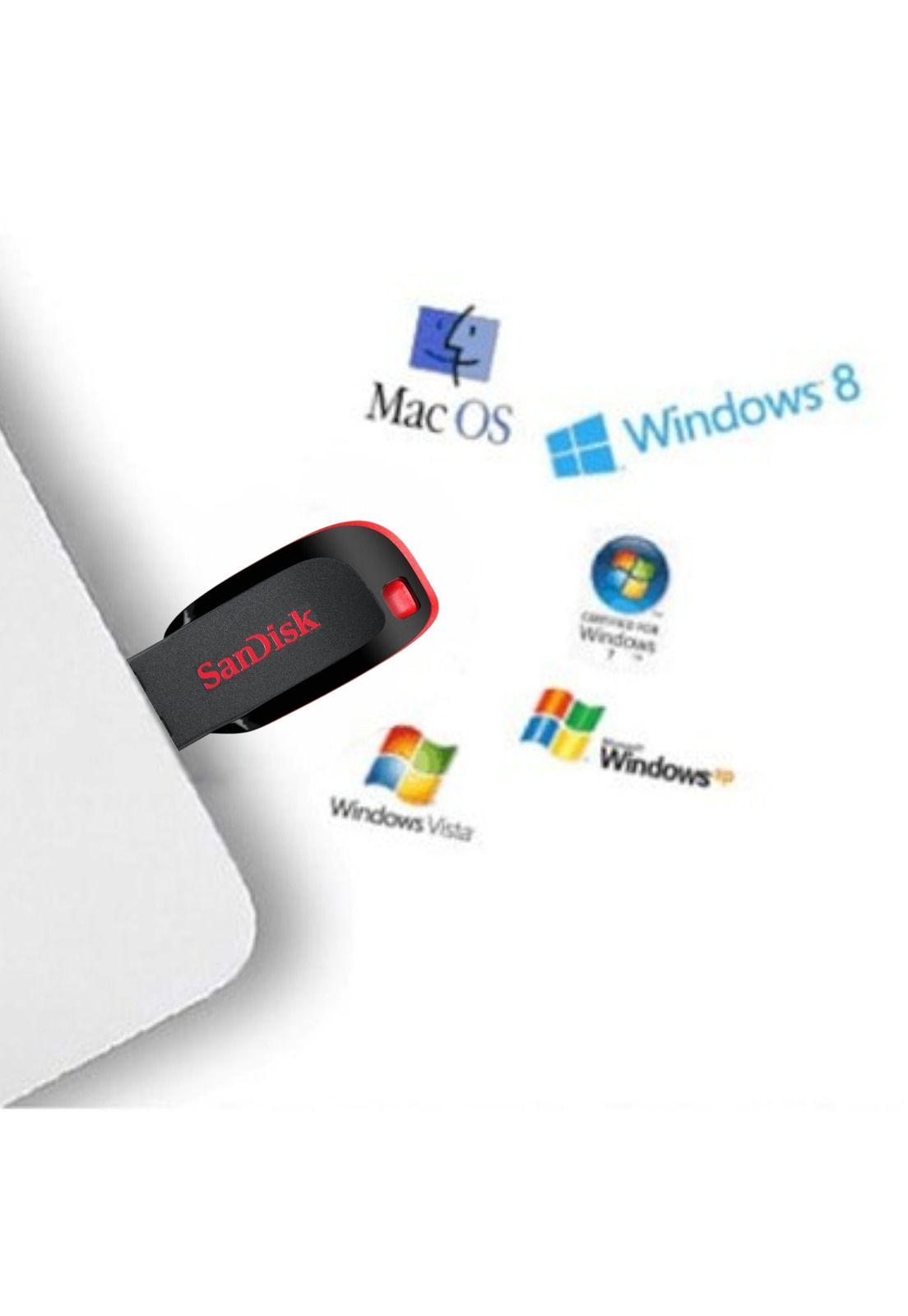 Pendrive Sandisk 128 GB Cruzer Blade USB 2.0 Flash Drive Z50-5