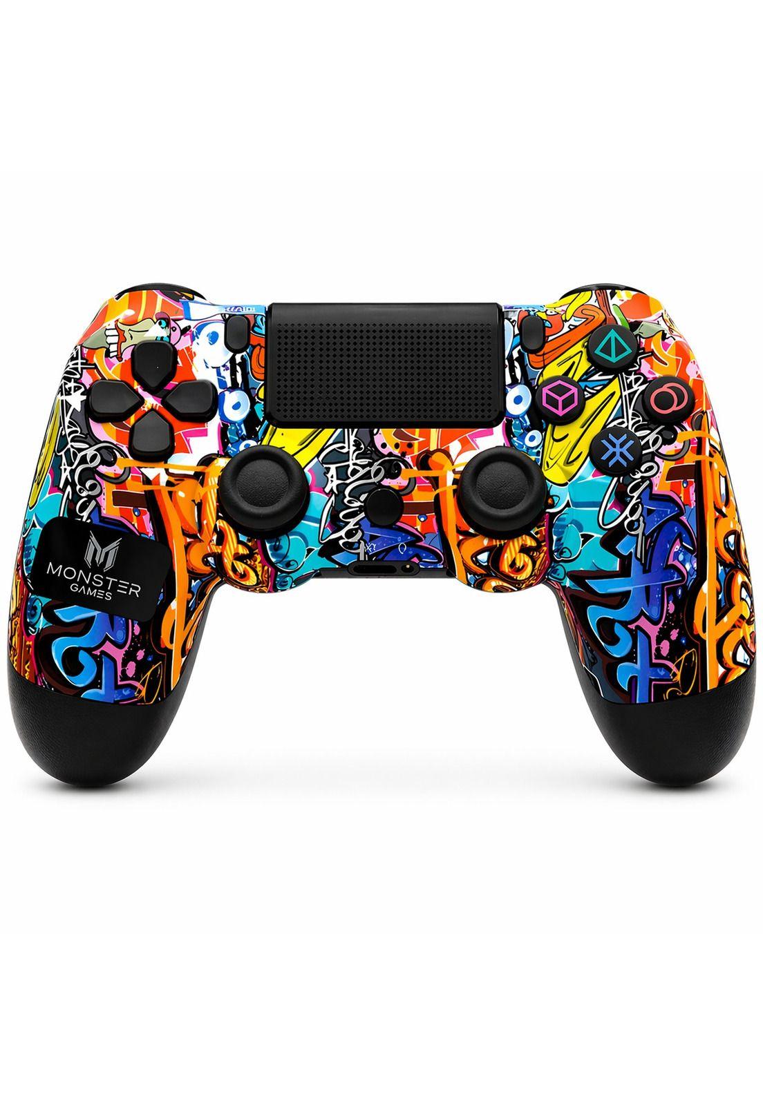 Gamepad Inalámbrico Monster Multiplataformas Graffitis-1