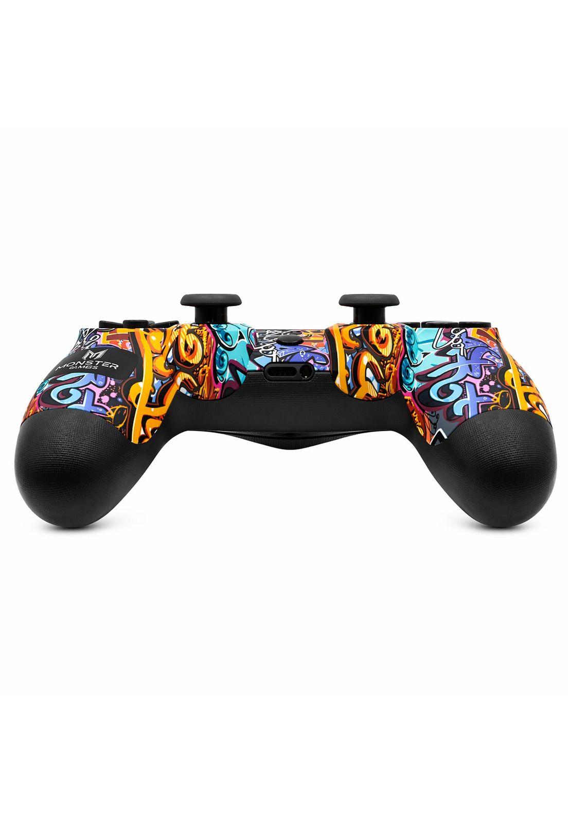 Gamepad Inalámbrico Monster Multiplataformas Graffitis-2