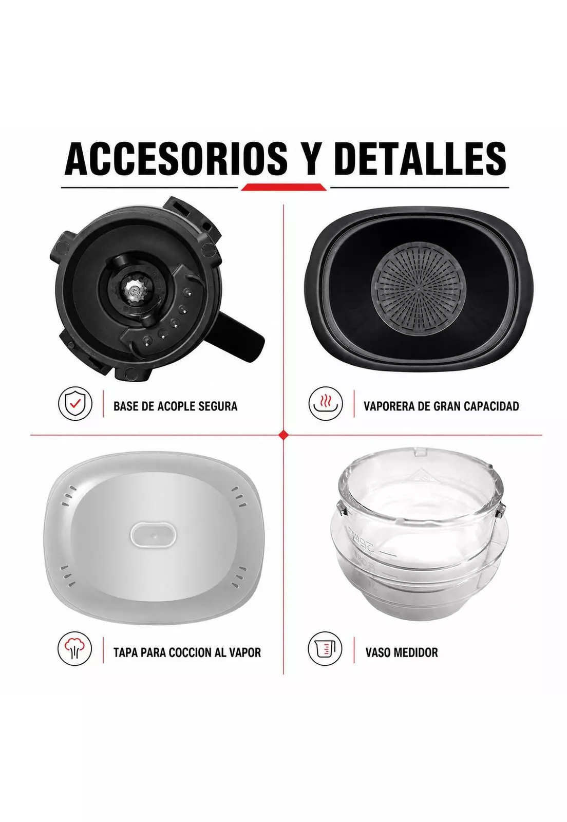 Robot de Cocina Touchscreen TELEFUNKEN CHEF WIFI 1300W 3.5L-8