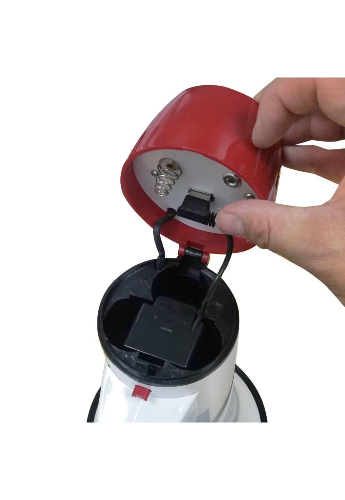 Megáfono Amplificador 25W Recargable +Micrófono de Mano 500m-4