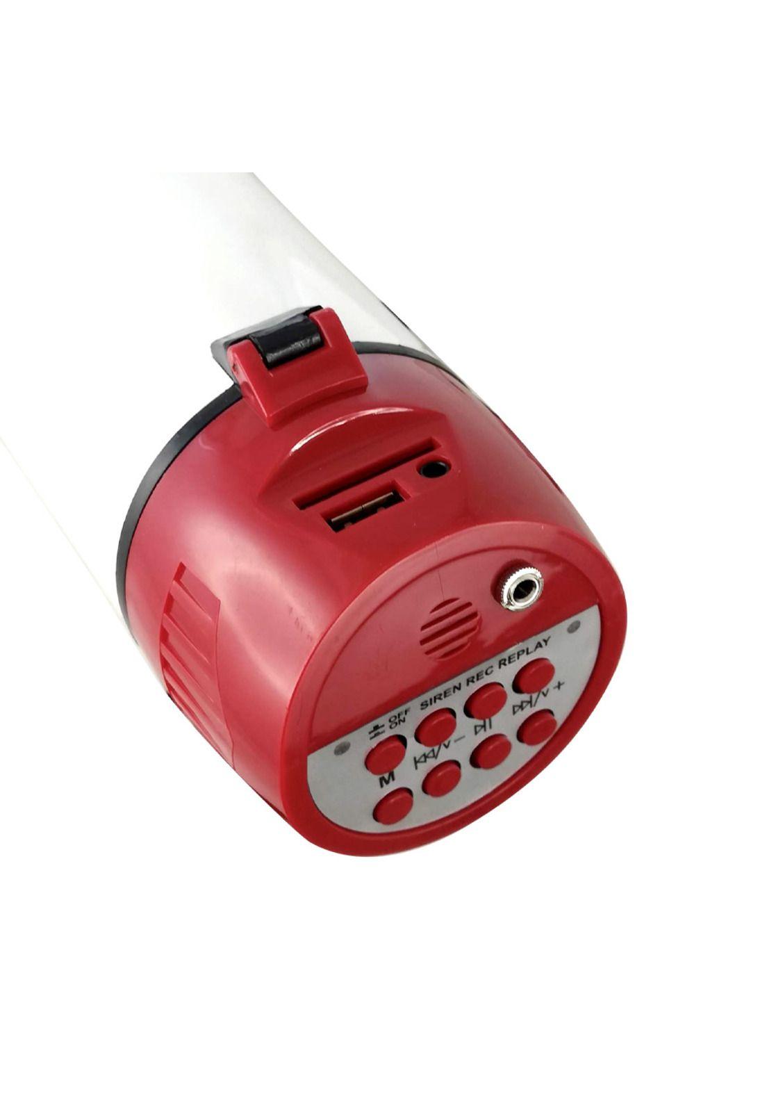 Megáfono Amplificador 25W Recargable +Micrófono de Mano 500m-5