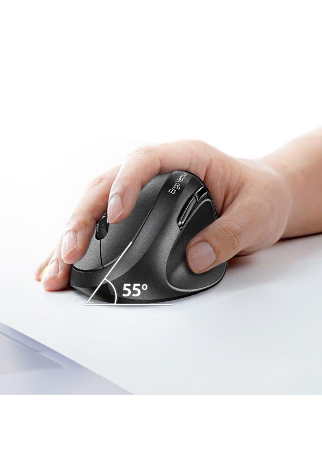 Mouse Vertical  Ergonomic Dual Wireless BT+2.4G + Copilot AI-4