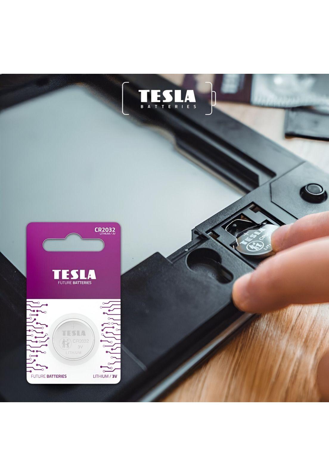 Pack de 5 Pilas CR2032 TESLA 3V Long Lifetime-3