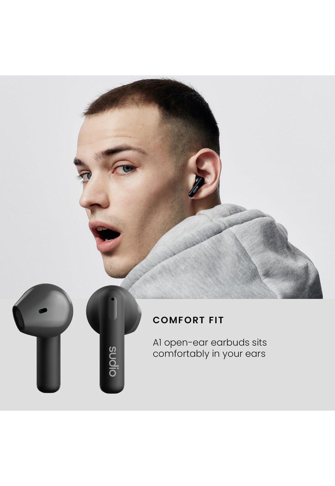 Audífonos Sudio Premium Line Earphones A1 TWS MIDNIGHT BLACK-5