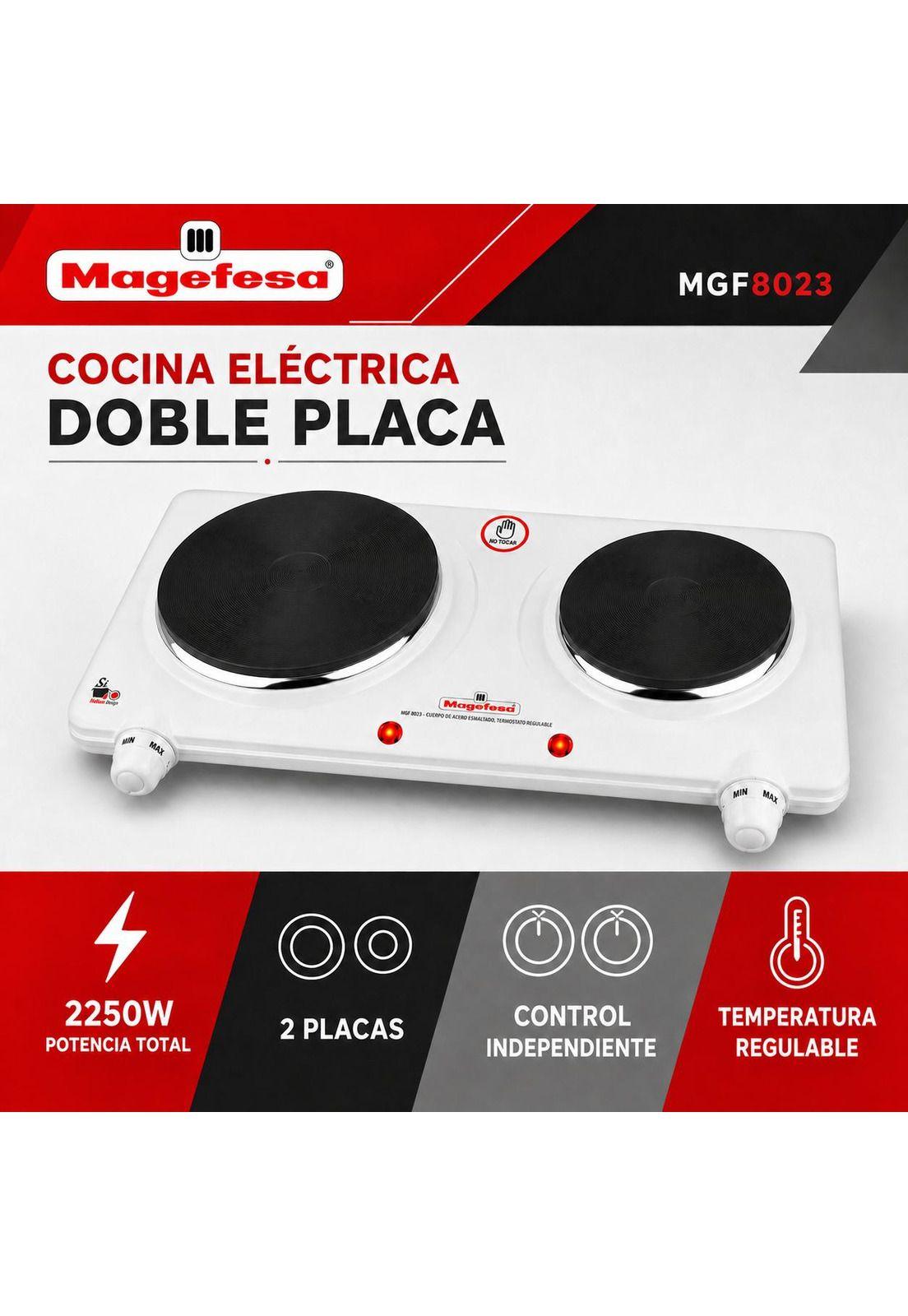 Cocina Eléctrica Multifuncional Magefesa Dual Plate MGF8023-5