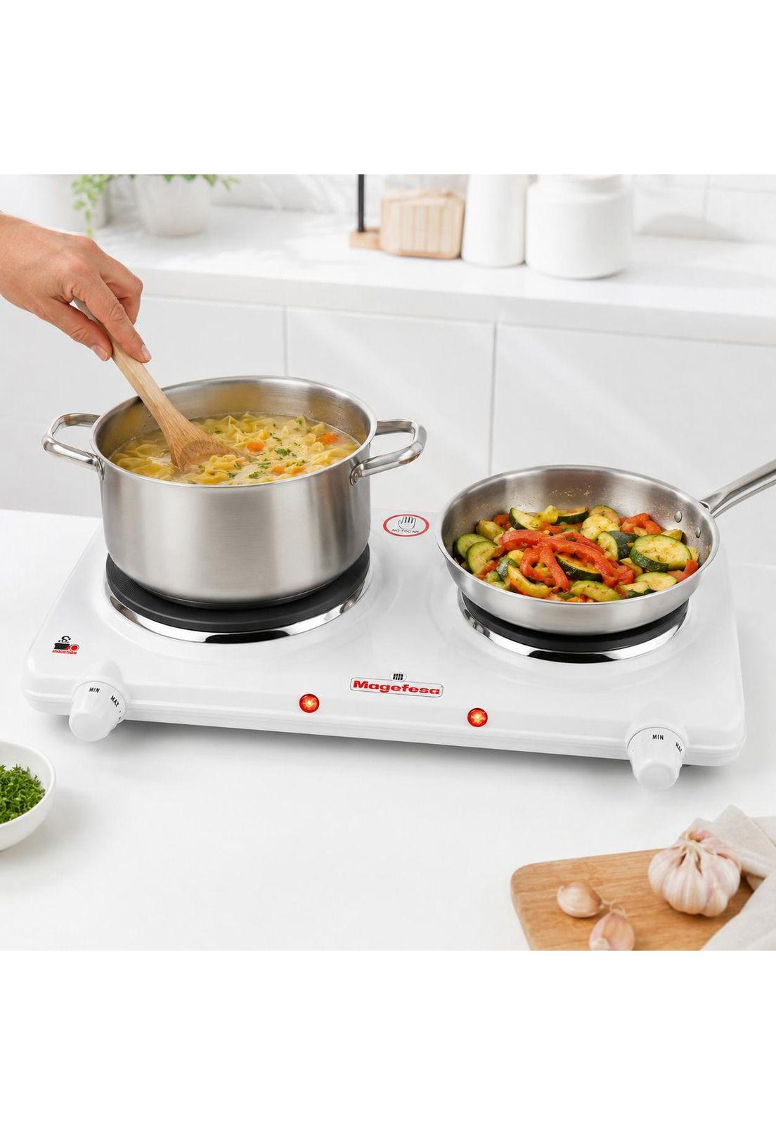 Cocina Eléctrica Multifuncional Magefesa Dual Plate MGF8023-8