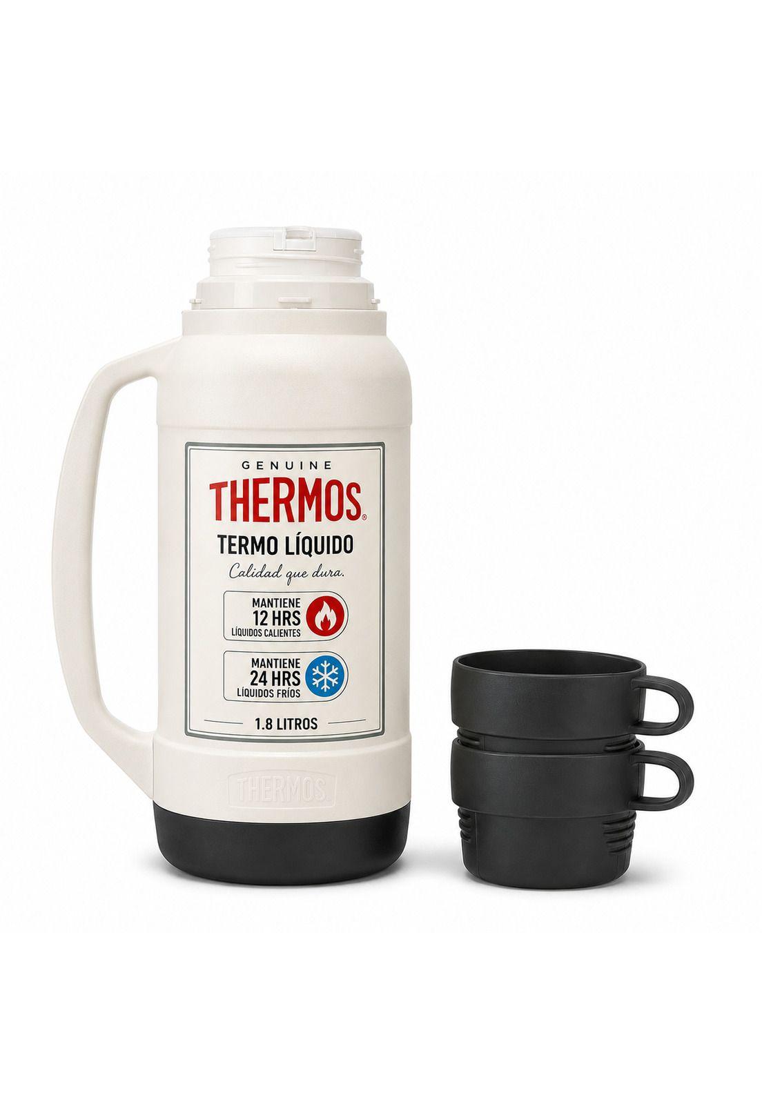 TERMO Para Líquidos 1.8 Litros THERMOS 32-180-C6 Blanco-2