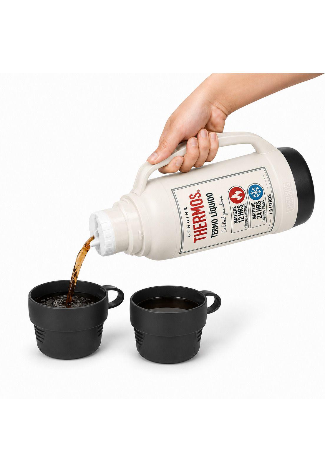 TERMO Para Líquidos 1.8 Litros THERMOS 32-180-C6 Blanco-3
