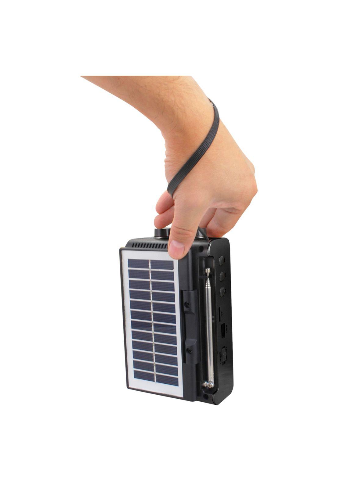 Radio Solar Recargable AM FM/ SW/ TF/ USB/ BT Retro Sunshine-4