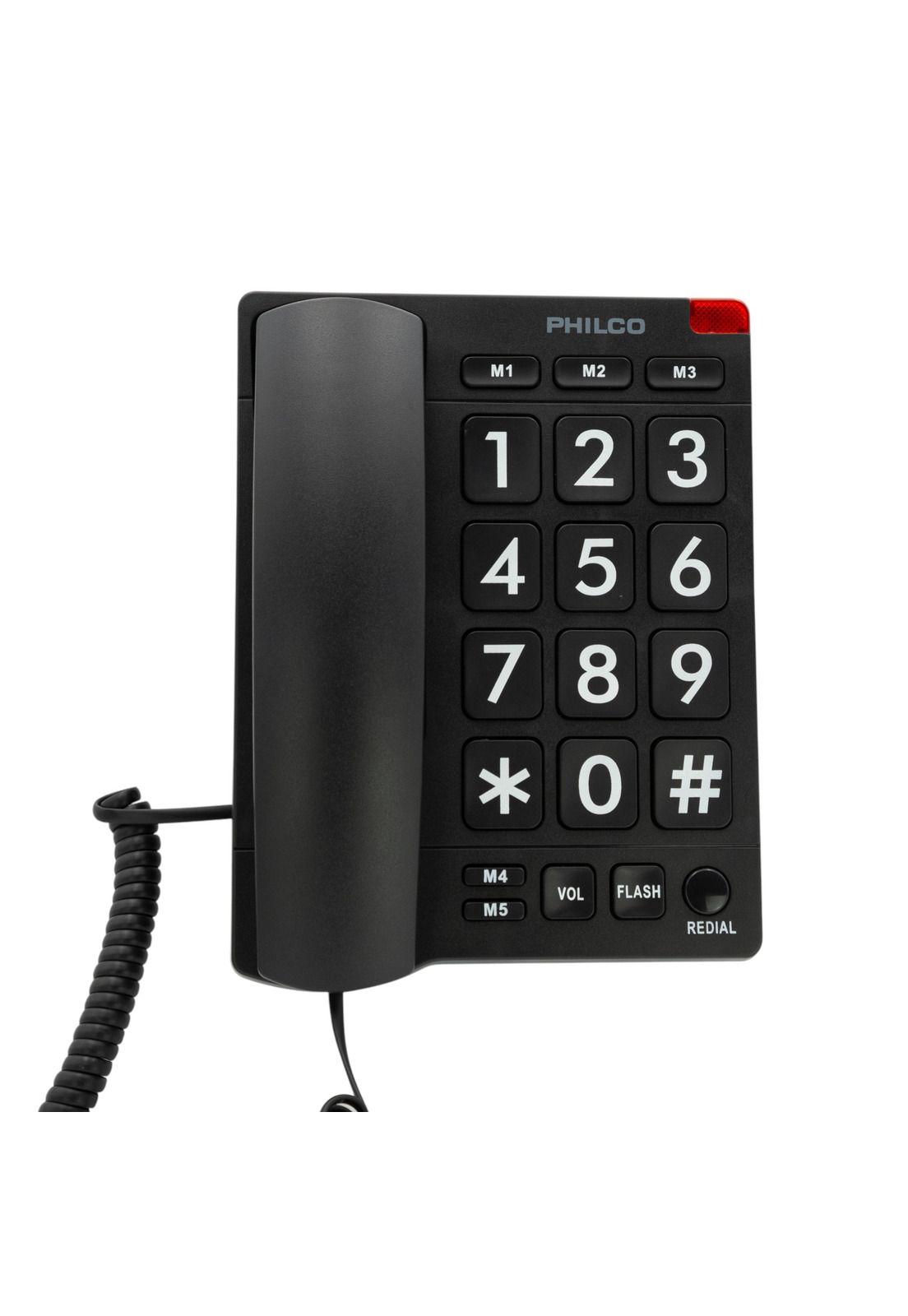 Telefono de Red Fija Adulto Mayor con Números Grandes 170BK-4