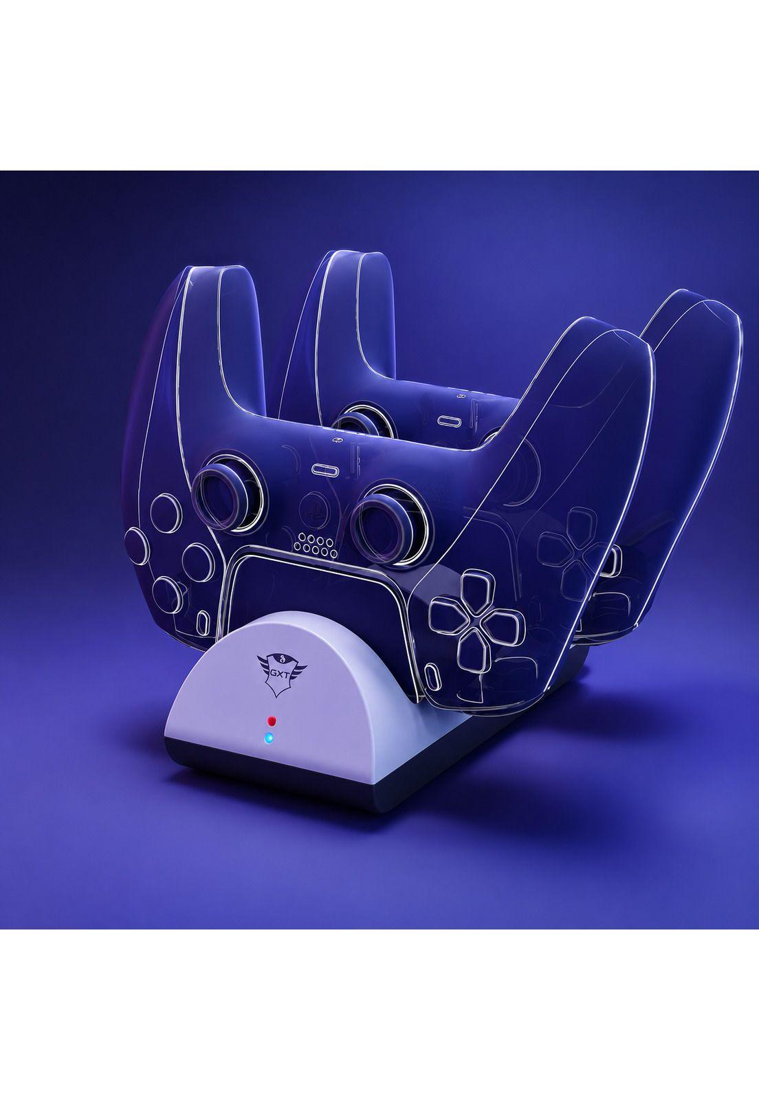 Base Carga Dual para Controles PS5 DualSense Trust GXT 254-9