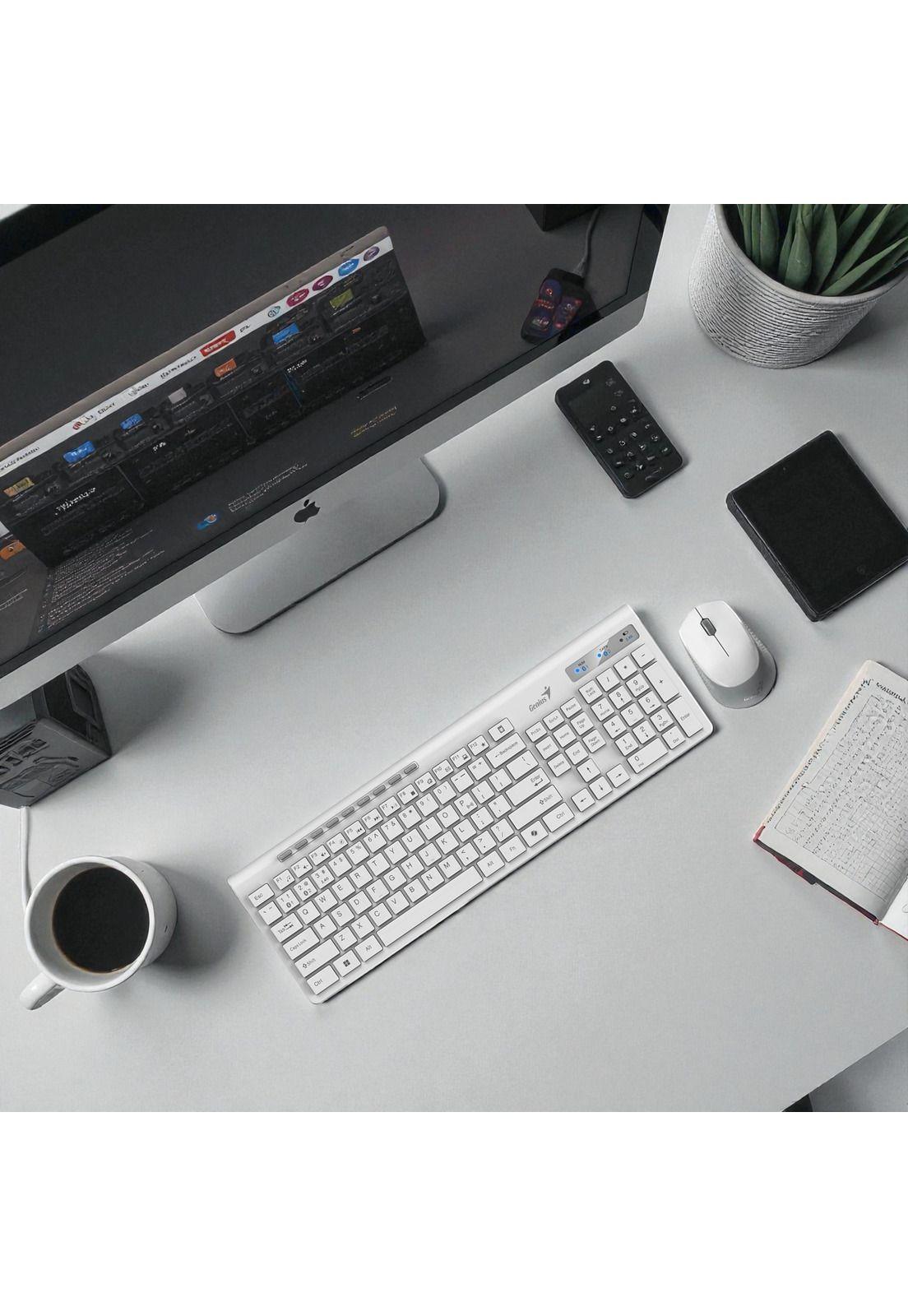 Teclado y Mouse Dual Wireless Bluetooth  + USB 2G Copilot AI-4