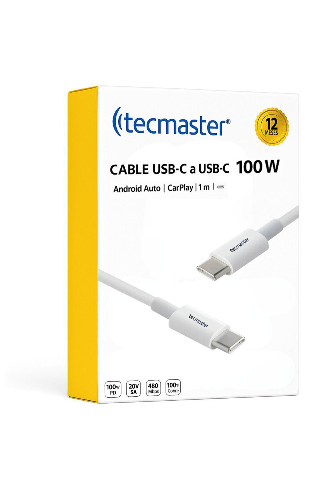 Cable de Datos USB-C a USB-C PD 100W Android Auto/CarPlay 1M-7