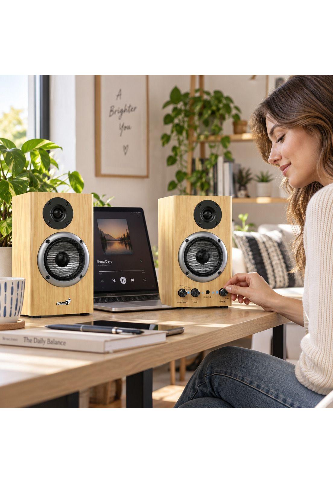 Parlantes Monitores Stereo 20W Audio3D HF520 Bluetooth-3