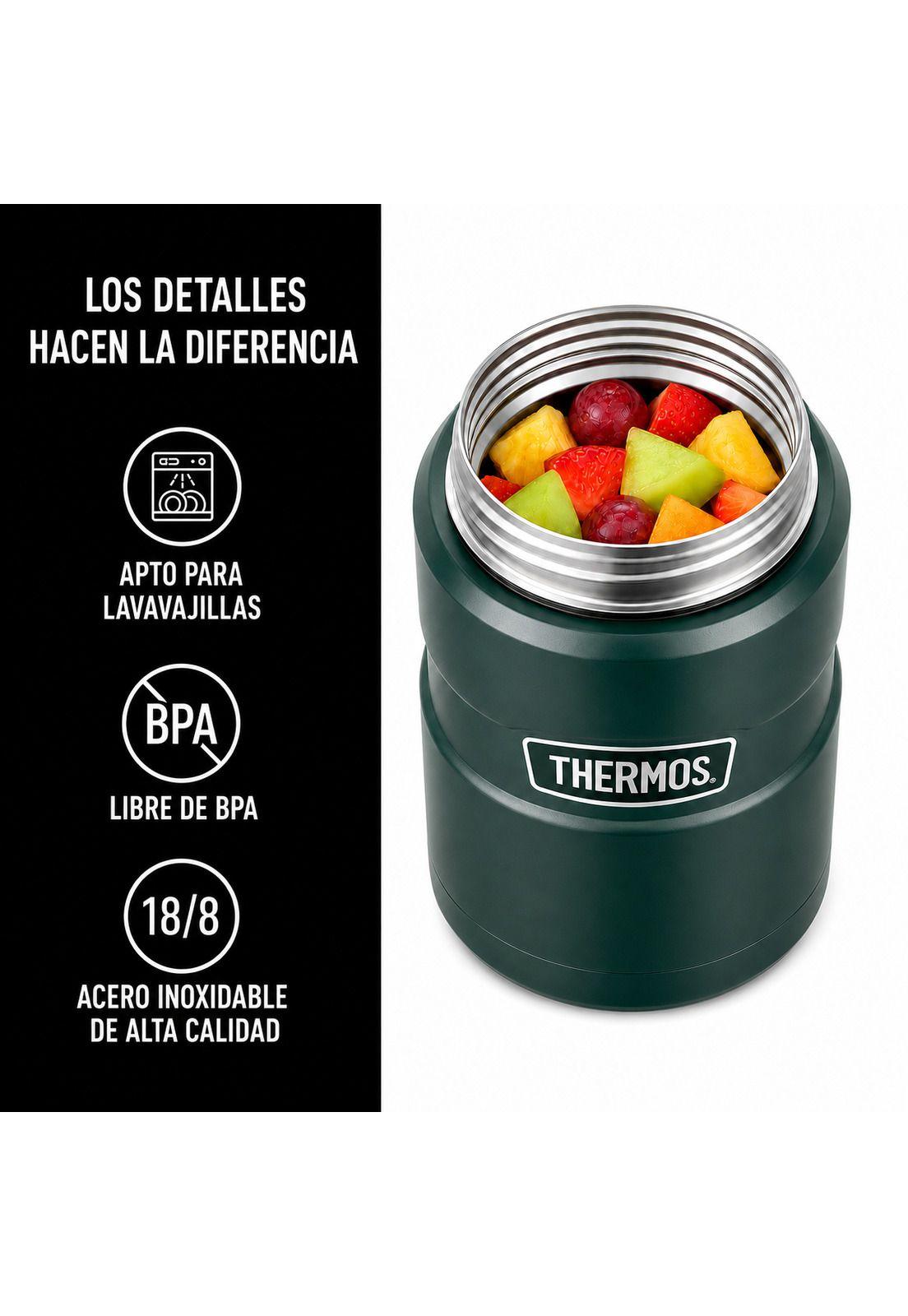 Termo de Comida Premium Inox Thermos King  470ML Verde-8