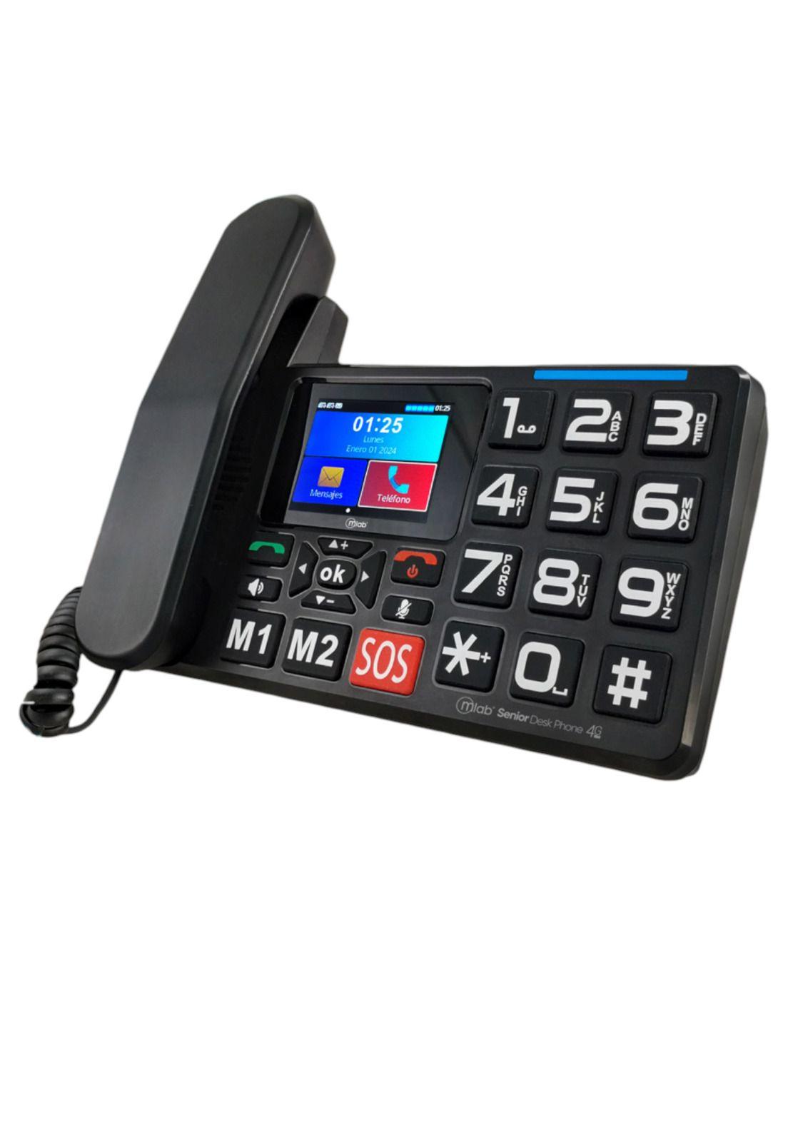 Teléfono Senior de Mesa 4G LTE con Pantalla y Botón S O S-8