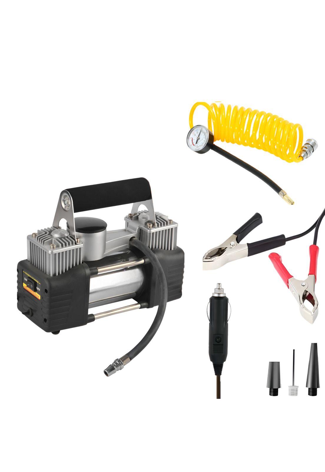 Compresor de Aire para Autos 12V Doble Cilindro 150 PSI Max-3