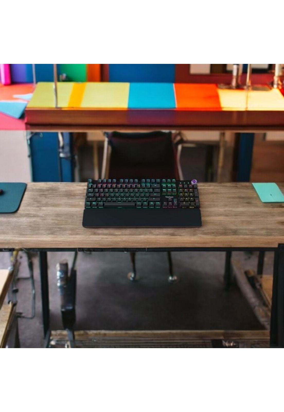 Teclado Mecánico RGB con apoya Muñecas Gamer KU535 ViewSonic-2