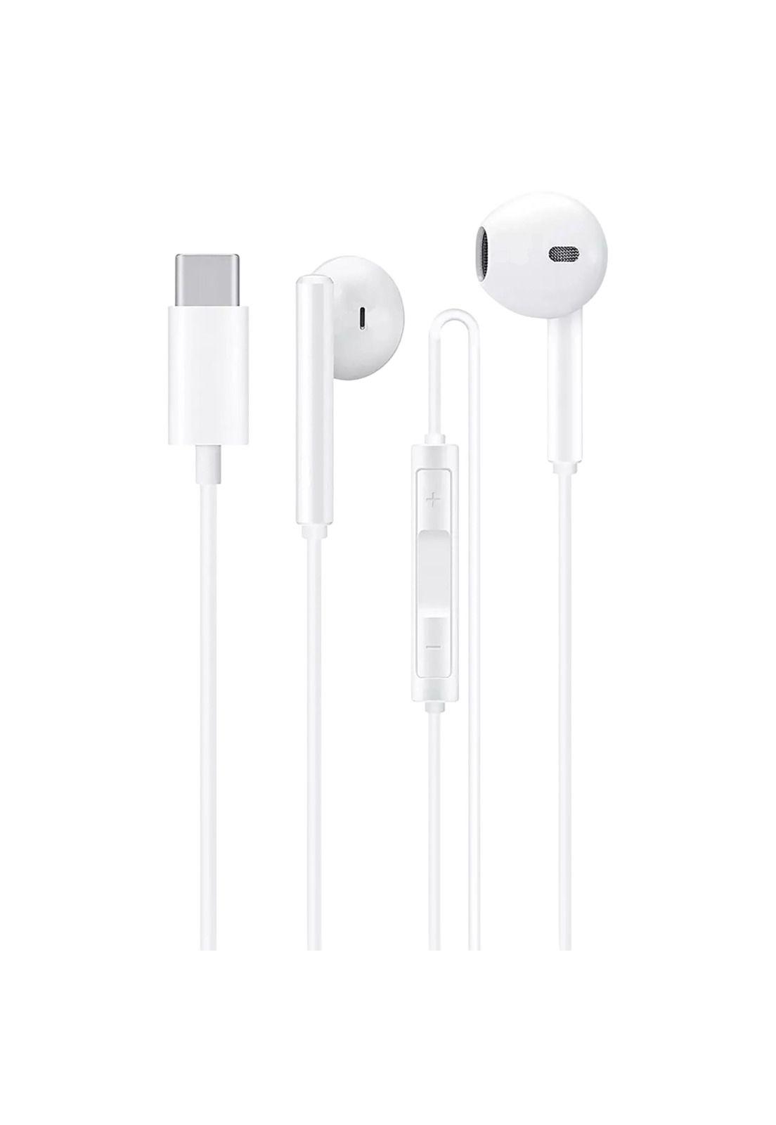 Audífonos USB-C HIFI Manos Libre Tecmaster White TM-300516-2