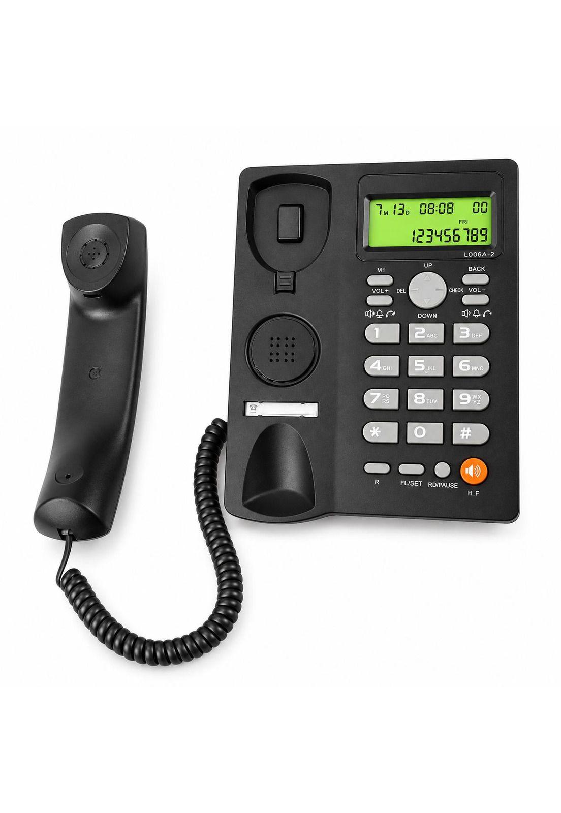Teléfono De Red Fija Uniden Con Manos Libre Sobre Mesa 7413-2