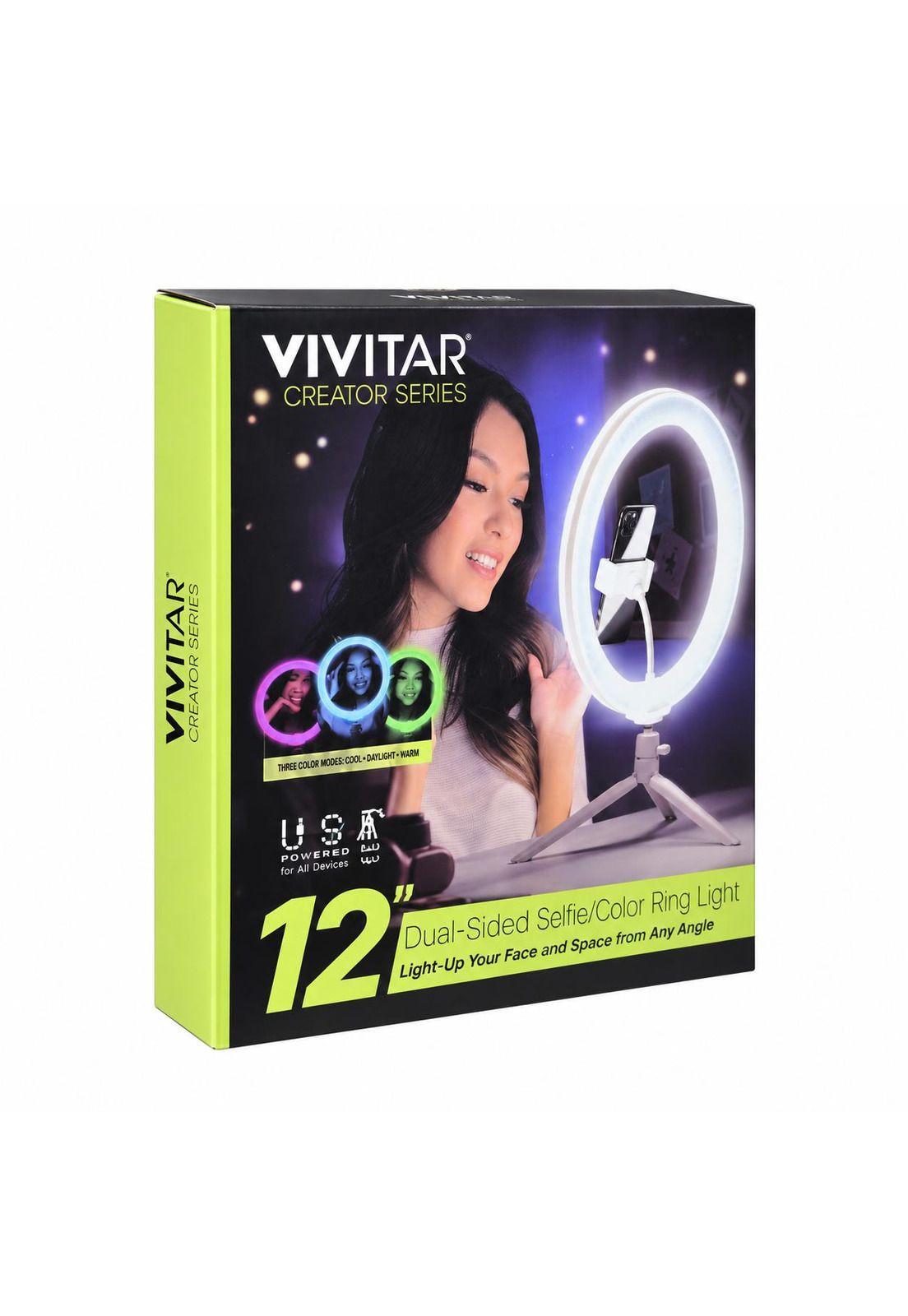 Aro de Luz Multicolor RGB 12" con Soporte para Smartphone-8